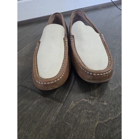 Polo Ralph Lauren Leather & Canvas Driving Loafers – Men’s Size 14 - Picture 2 of 12
